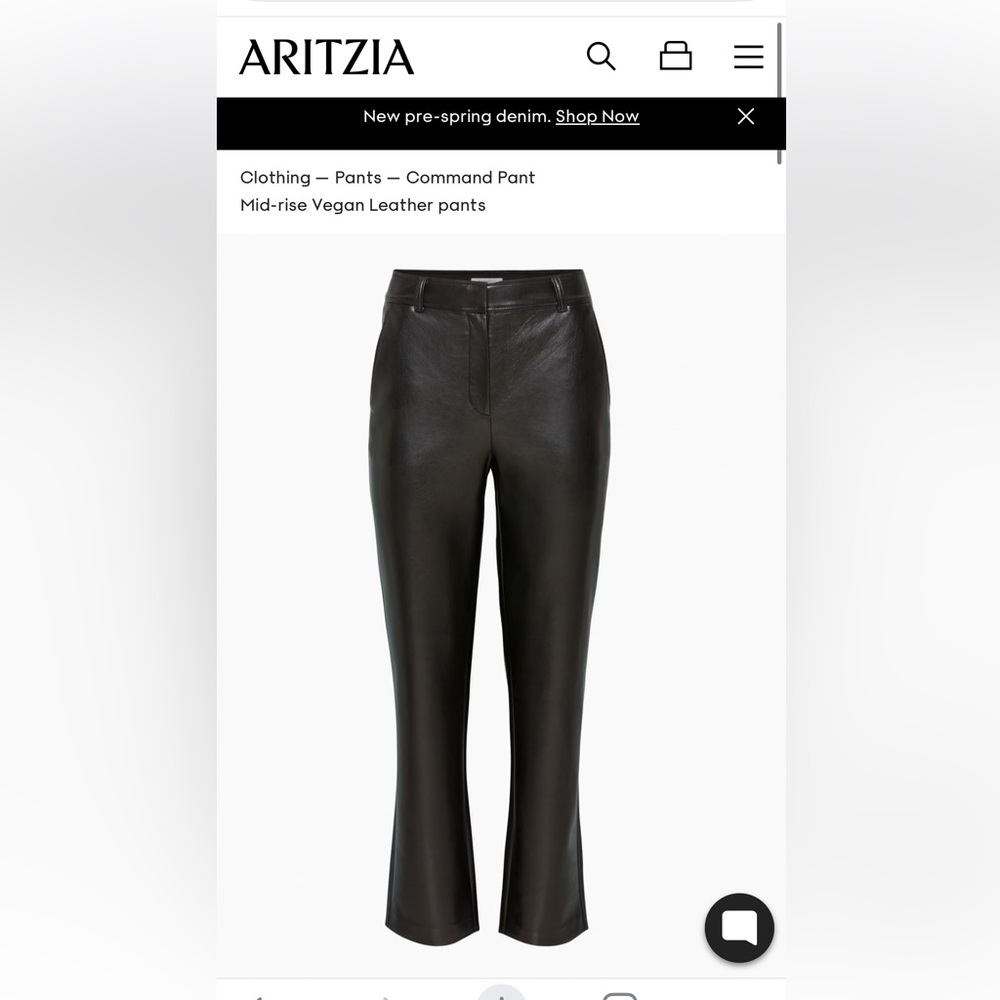 BABATON vegan leather pants